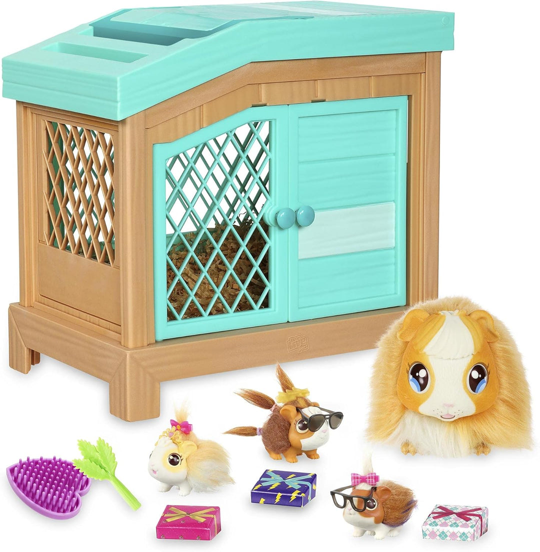 Little Live Pets - Mama Surprise, interaktives Plüsch-Meerschweinchen mit Geräuschen und Bewegungen,