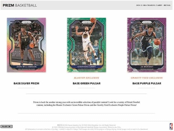 Panini 2020/21 Prizm Basketball 6-Pack Blaster Box NBA