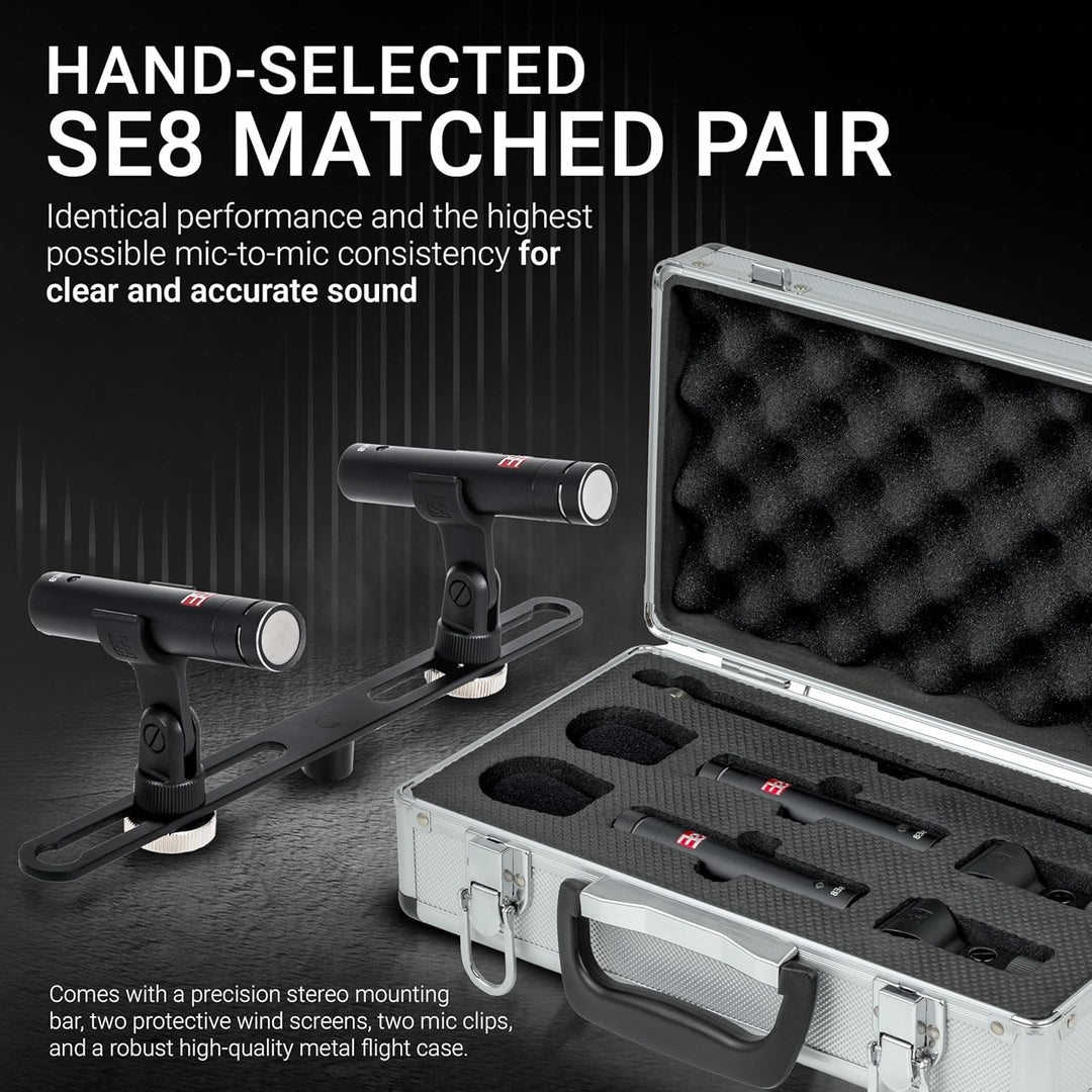 SE ELECTRONICS SE8 Stereo Set Schwarz, Schwarz