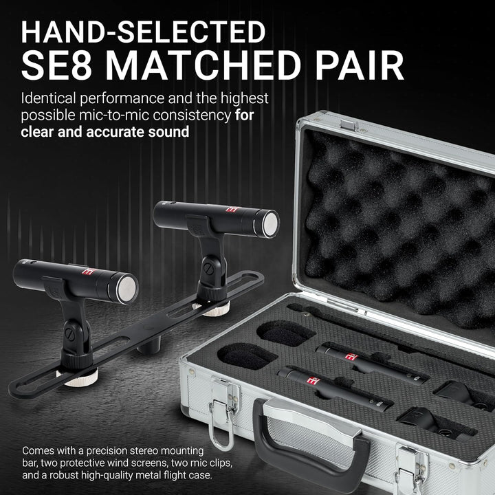 SE ELECTRONICS SE8 Stereo Set Schwarz, Schwarz