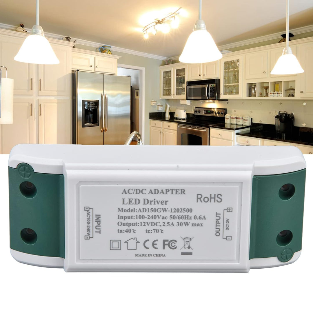30W 2,5A 12V DC Dimmbarer LED-Treiber, Ausgangsspannungstransformator mit Überstrom- und Blitzschutz