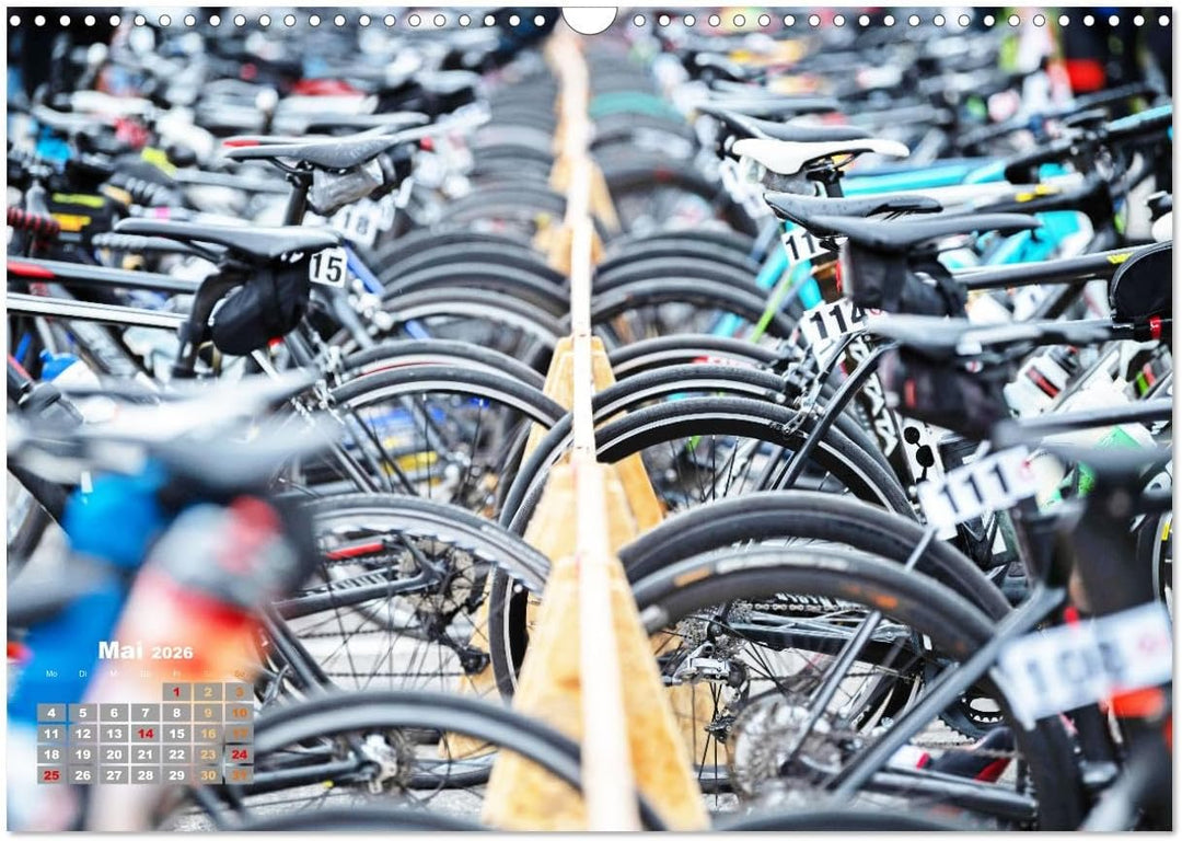 Triathlon: Mit Leidenschaft zur persönlichen Bestzeit (Wandkalender 2026 DIN A3 quer), CALVENDO Mona