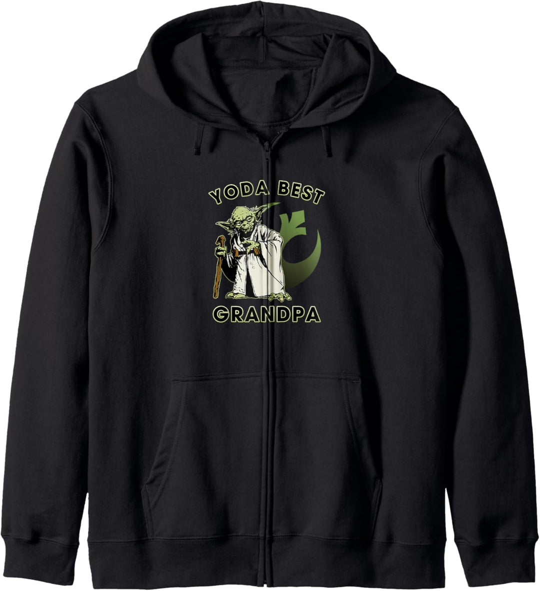 Star Wars Yoda Best Grandpa Rebel Logo Kapuzenjacke