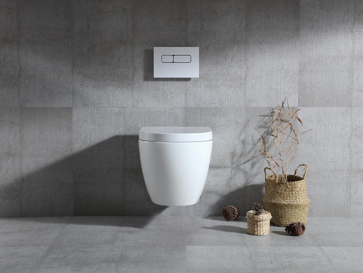 VEREG VEROSAN Wand-WC Set RIVO, spülrandlos, inkl. WC-Sitz, weiss Wand-WC Weiss Rivo, Wand-WC Weiss