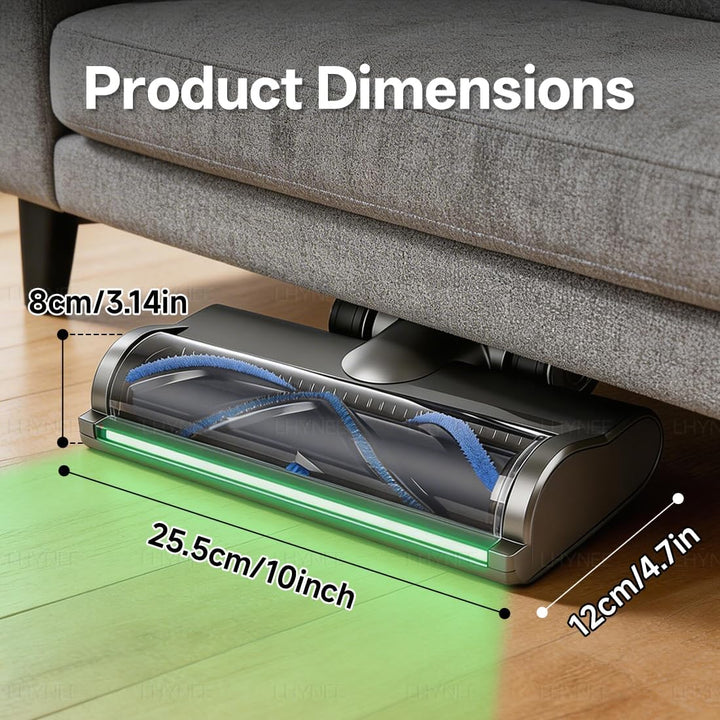 Bürste kompatibel für Dyson V8, V11, V10, V7, V15 mit LED-Staubdetektionslicht als 2in1 Set inklusiv