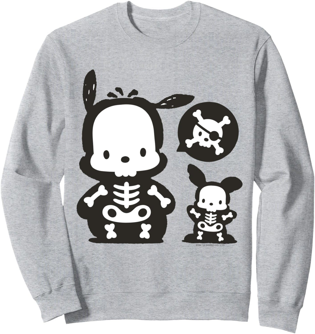 Sanrio Halloween Pochacco Cute Skeleton Sweatshirt