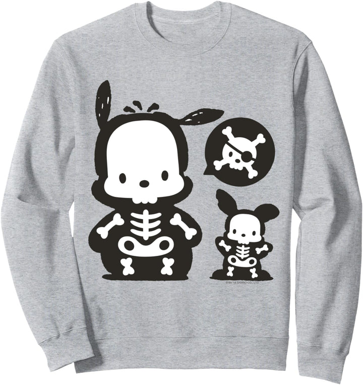 Sanrio Halloween Pochacco Cute Skeleton Sweatshirt