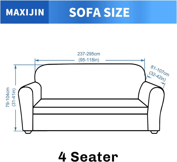 MAXIJIN Creative Jacquard Extra grosse Couchbezüge für 3- oder 4-Sitzer, super Dehnbare rutschfeste
