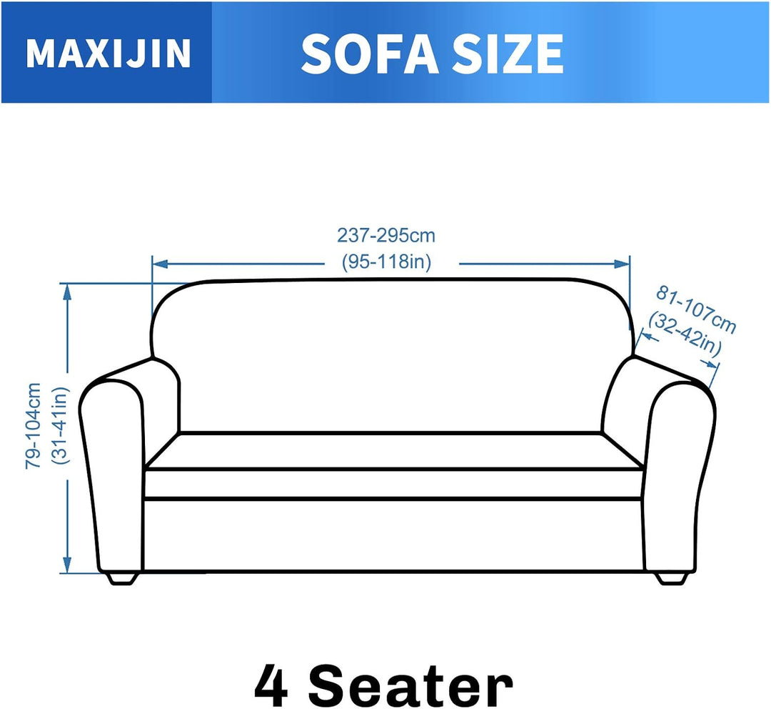 MAXIJIN Creative Jacquard Extra grosse Couchbezüge für 3- oder 4-Sitzer, super Dehnbare rutschfeste