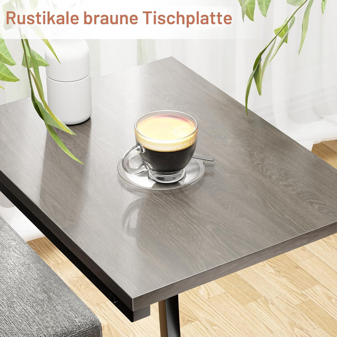 C-förmiger Beistelltisch 2er-Set, Beistelltisch für Couch, Gebogene Stützbeine, TV-Tablett, Tisch fü