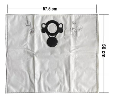 Mirka 8999700211 Staubsaugerbeutel Vlies - Geeignet für DE 415/915 - Packung enthält 5 Stück