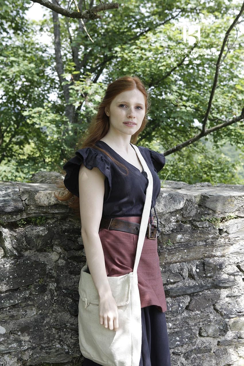 Burgschneider - Tasche Ehwaz - Kleidung für Larp, Mittelalter, Cosplay und Fantasy Hemp Einheitsgrös
