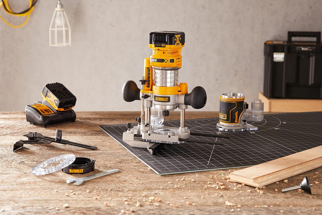 DEWALT DCW 604 P2 Akku Kombifräse 18V 55 mm + 2x Akku 5,0Ah + Ladegerät + TSTAK Single, Single