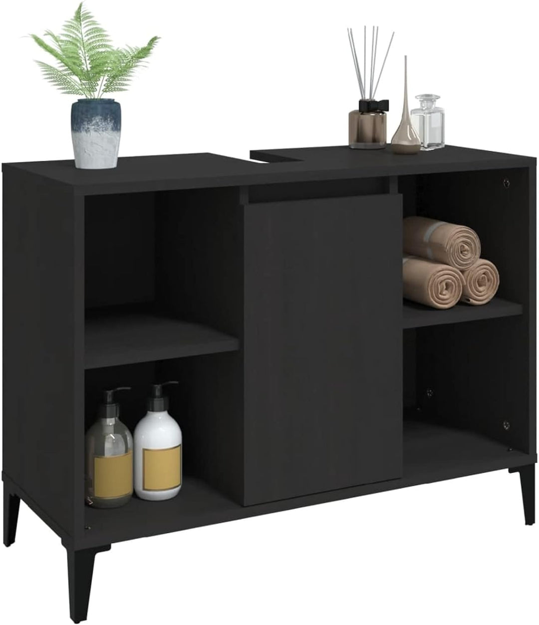 Tidyard Waschbeckenunterschrank Waschtisch Unterschrank Badmöbel Badschrank Badezimmerschrank Badezi