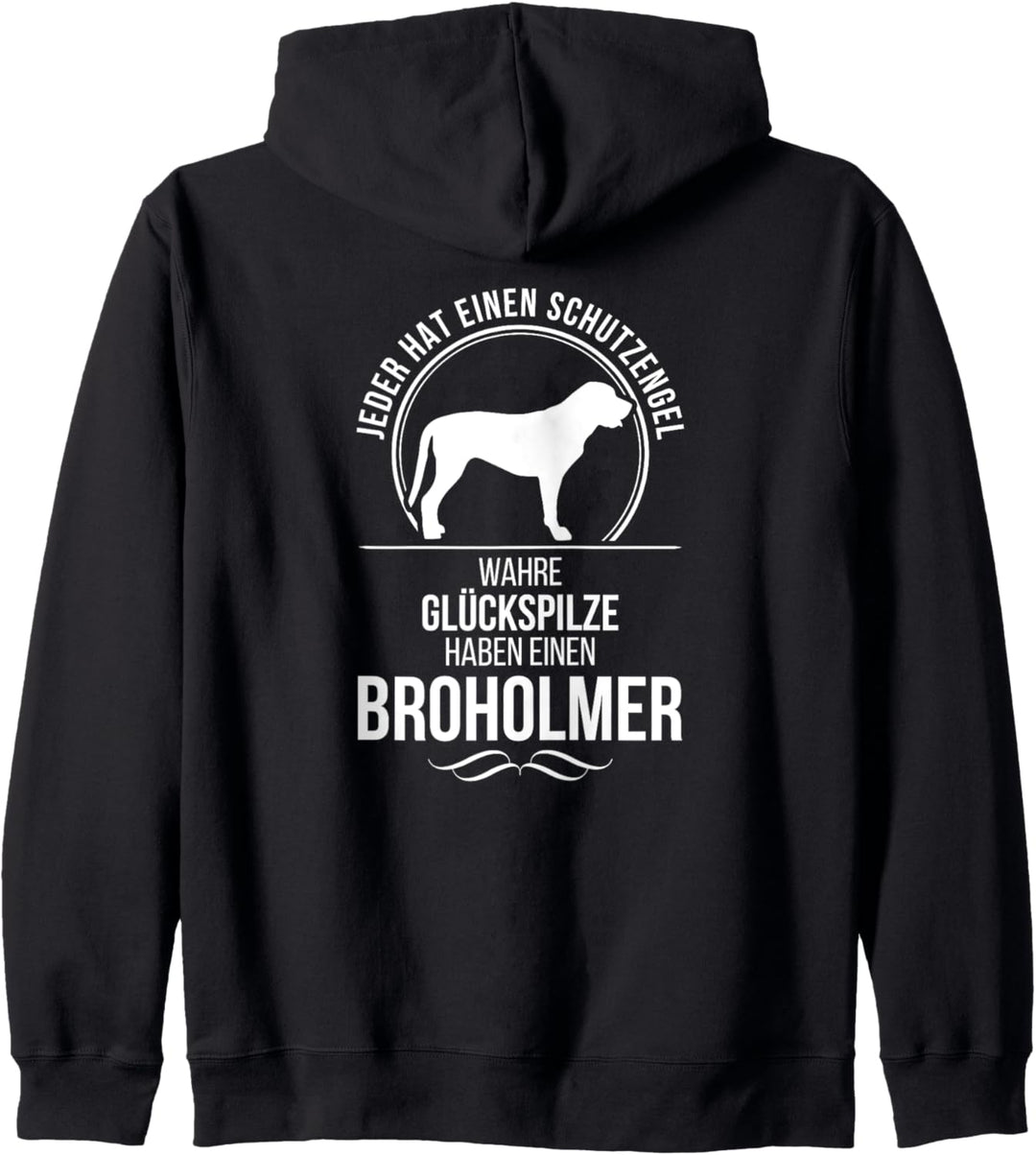 Broholmer Schutzengel Hund Hunde Hundespruch Kapuzenjacke