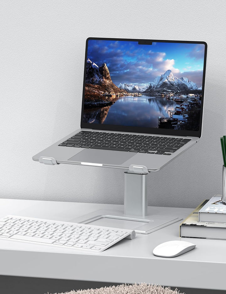 ALASHI Laptop-Ständer für Schreibtisch, Computer-Ständer, höhenverstellbar, ergonomischer Notebook-L