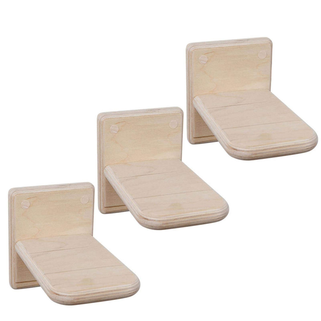 Wandmontierte Treppe für Katzen, Wandmontiertes Upgrade Katzentreppenregal Holz Katzentreppenbrett,