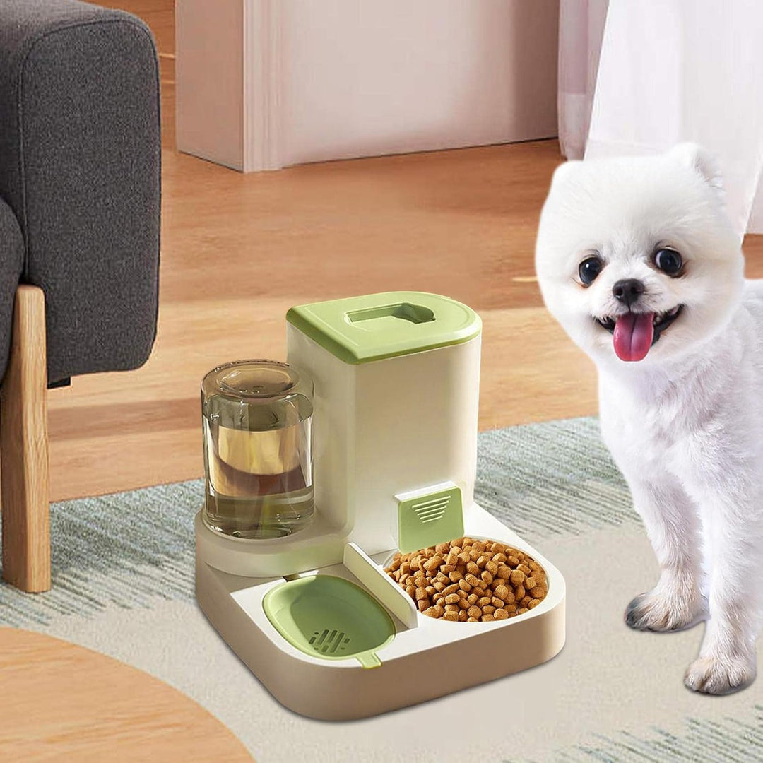 Automatisches Futter Und Wasserspender, 2 In 1 Haustier Futter Und Tränke, Katzen Wasserspender, Aut