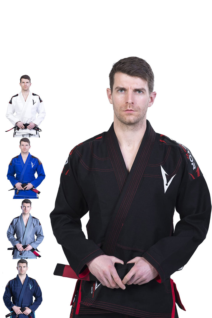 Vector Brazilian Jiu Jitsu (BJJ) Gi Kimono, vorgeschrumpft, geringes Gewicht, in Pearl-Weave gewebt,