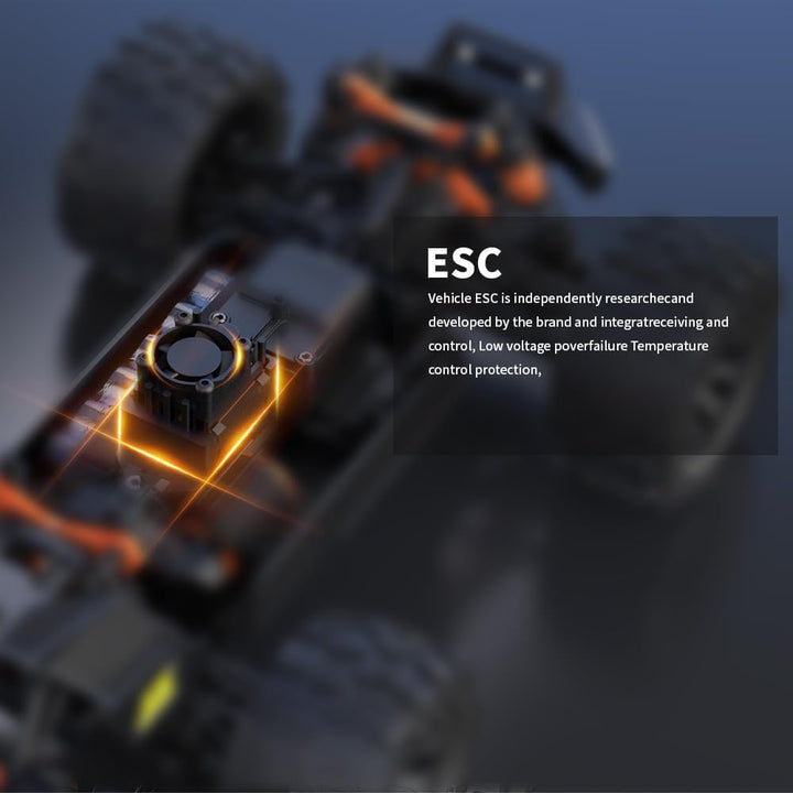 X-Verse 1:12 100KM/H Ferngesteuertes Auto, 4WD Wasserdichtes Schnelles RC Truck mit 3S Bürstenloser