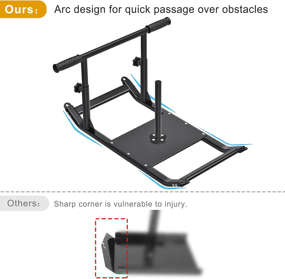 'Kipika Weight Sleds for Training, Push-Pull Football Sled, Adjustable Height Handle, Heavy Duty Ste