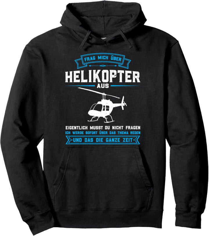 Helikopter Flugzeug Helicopter Pullover Hoodie