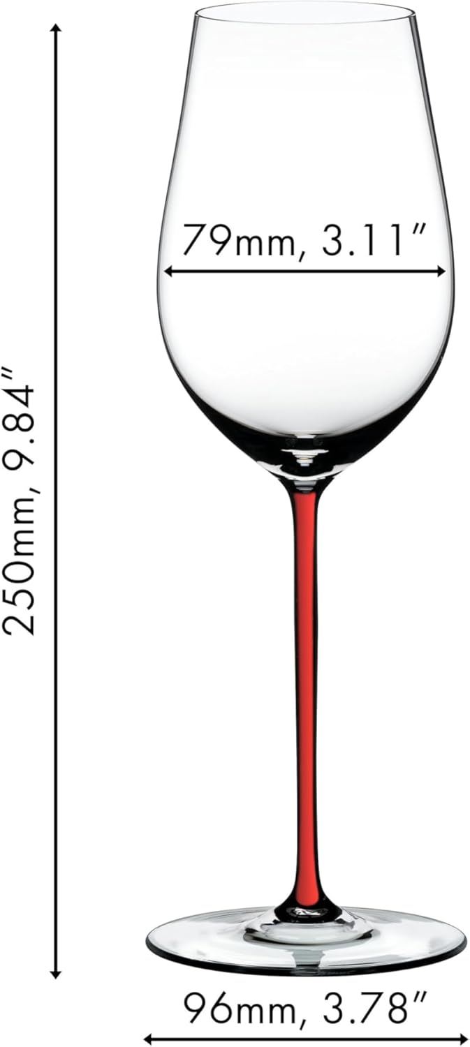 Riedel Fatto A Mano Riesling/Zinfandel Weinglas, rot Riesling Rot, Riesling Rot