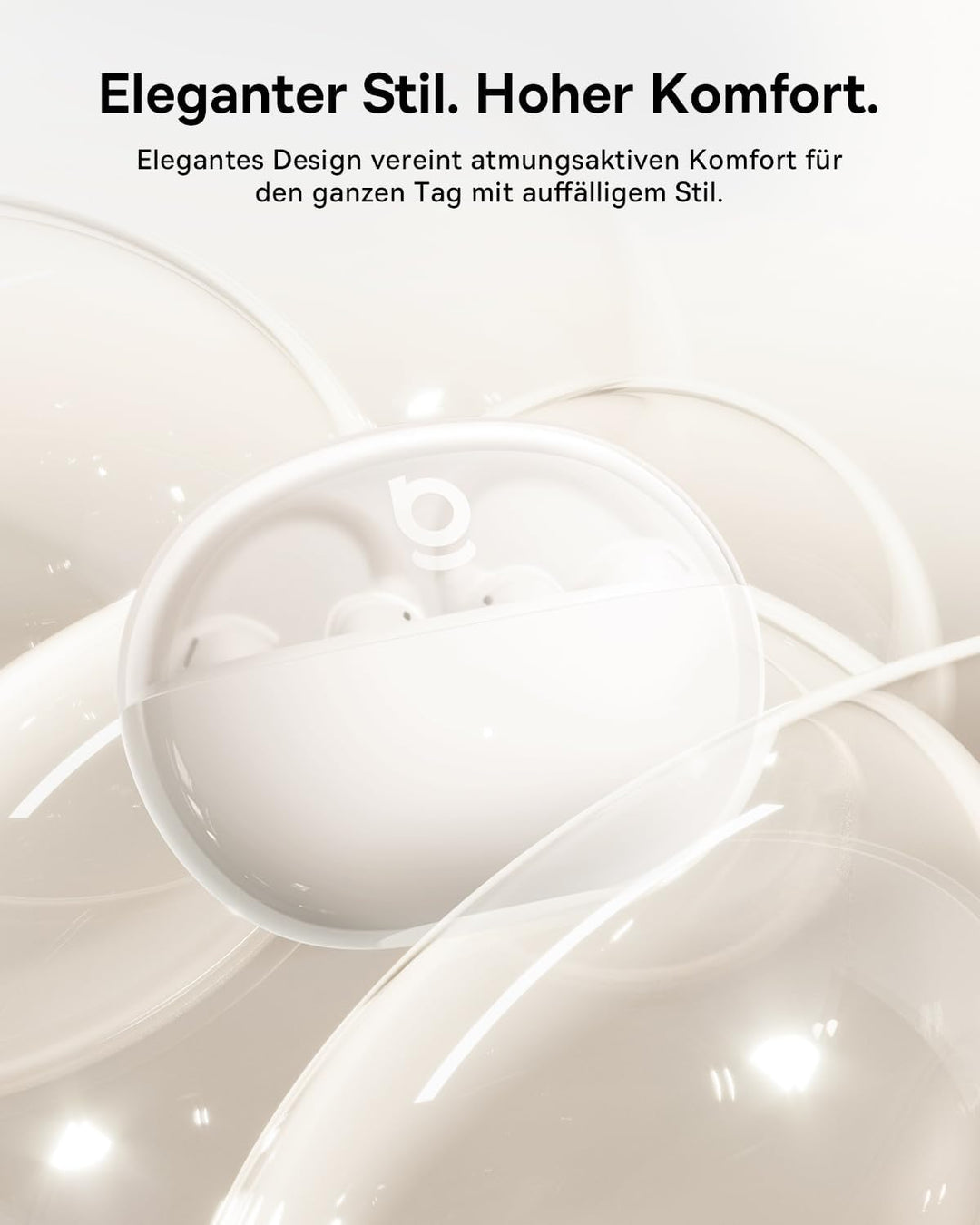 Baseus MC2 Air Open Ear Kopfhörer, Clip-On Earbuds mit CloudComfort, SuperBass 2.0, Bluetooth 6.0, 4