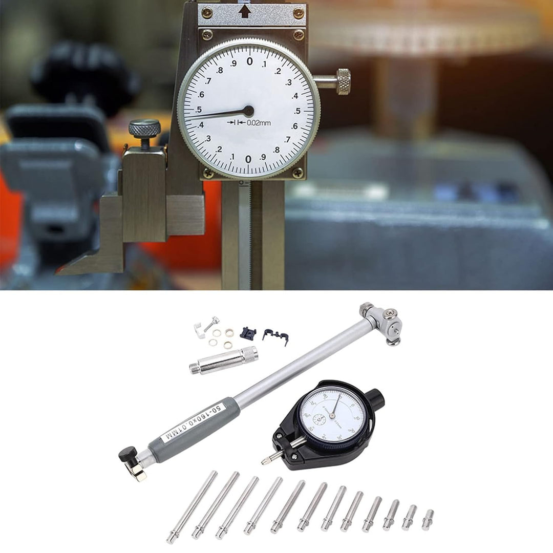 Digitales Innendurchmesser Messgerät 50 bis 160 mm mit Griff Präzisions Messwerkzeug für Innendurchm