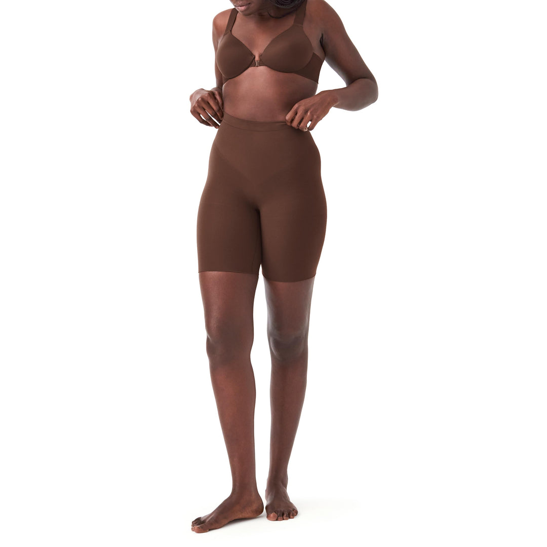 Spanx Damen Power Short Waist Shapewear XL Waist Shapewear Chestnut Brown, XL Waist Shapewear Chestn