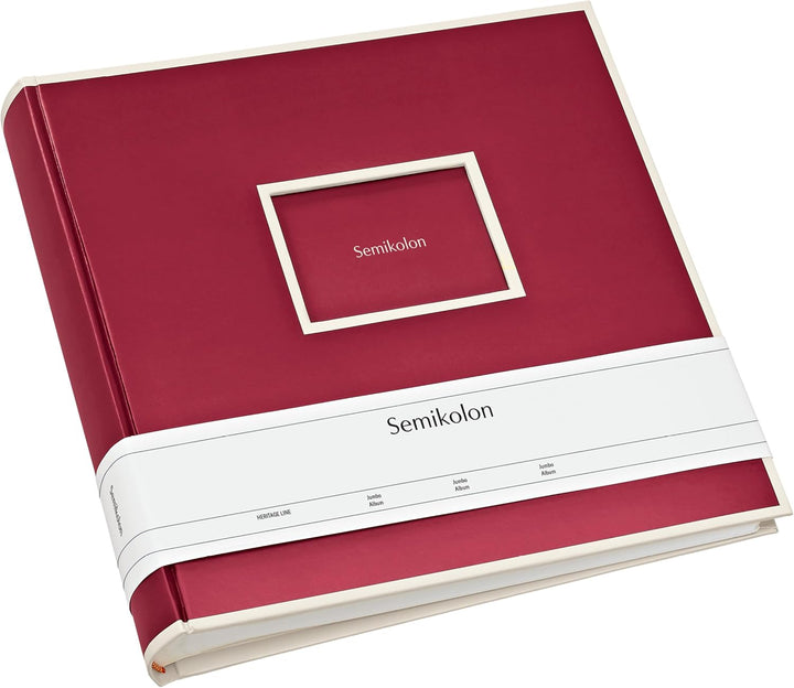 Semikolon 350197 Jumbo Album - 30x30 cm, 100 Seiten cremefarben, für 10x15 Fotos, Pergaminpapier - b