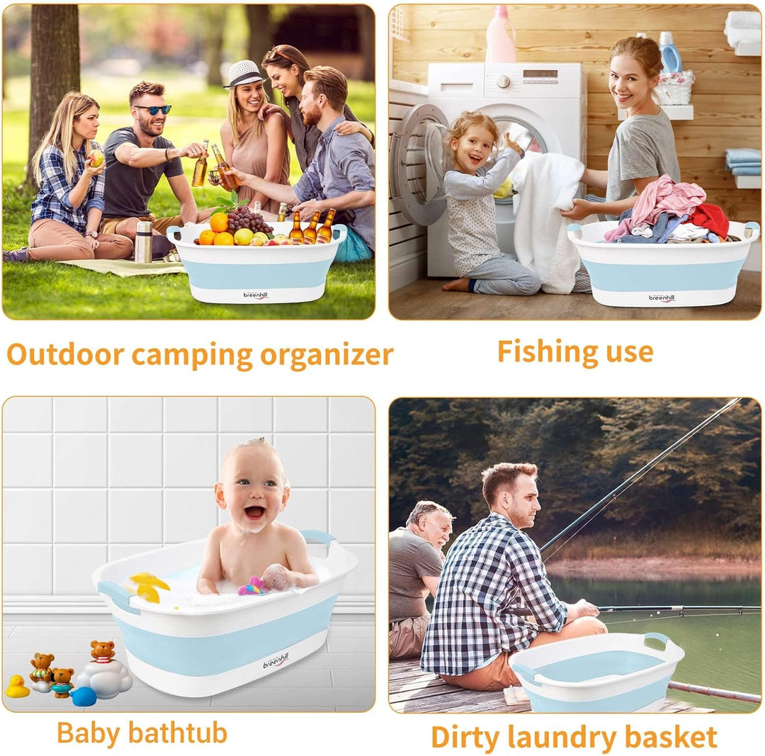 Faltbare Haustier-Badewanne mit Wasserablaufstopfen, kleine Haustiere, tragbare Badewanne für Welpen