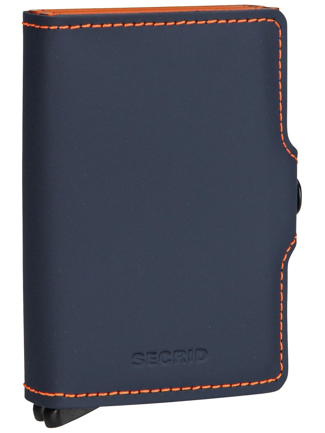 Secrid Geldbörse Twinwallet Matte Nachtblau Orange, Nachtblau Orange