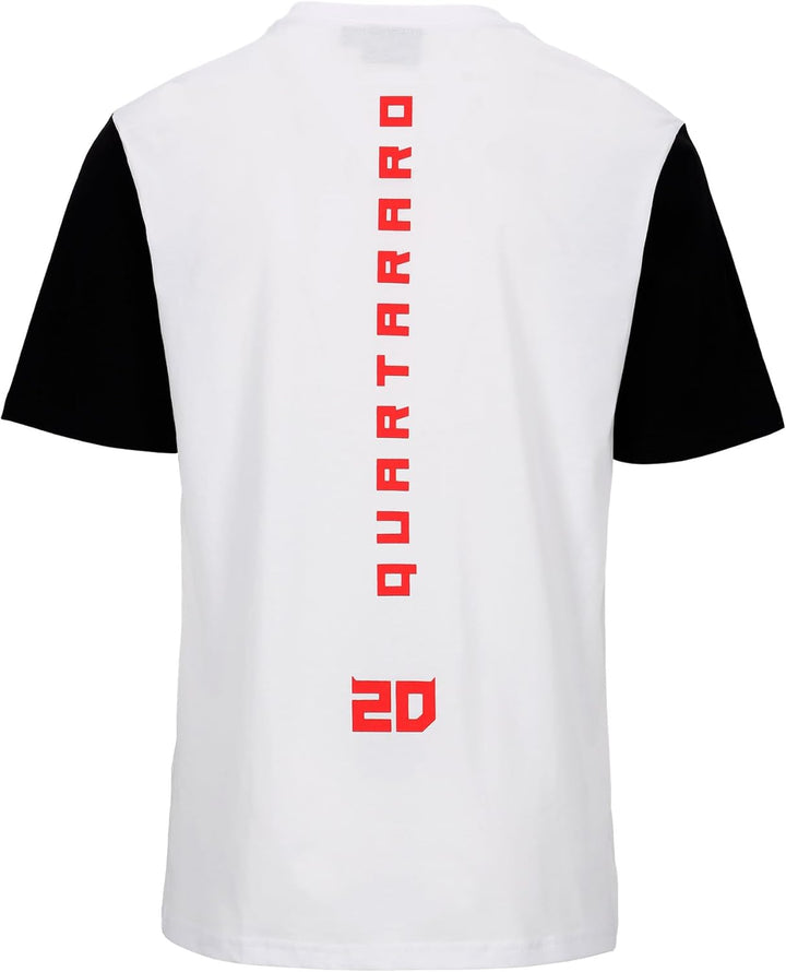 Fabio Quartararo El Diablo T-Shirt, Cyber 20 Zoll, offizielles Lizenzprodukt, MotoGP, weiss, S