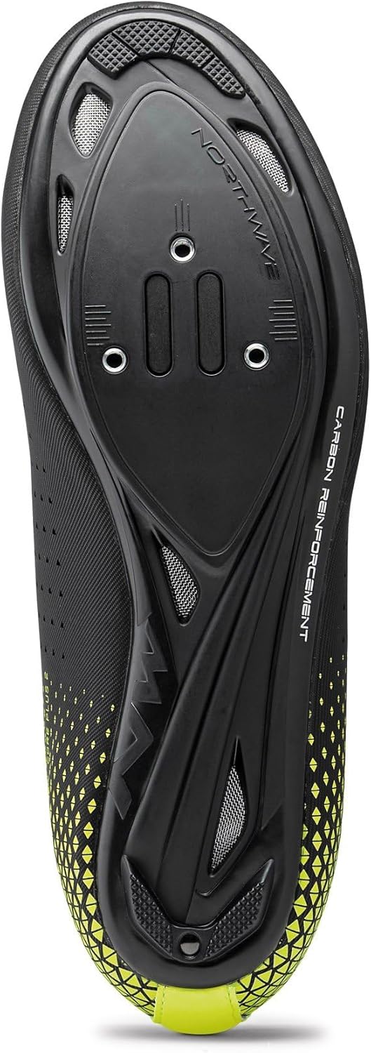 Northwave Strassenschuhe Core Plus 2 36 EU Black Yellow Fluo, 36 EU Black Yellow Fluo