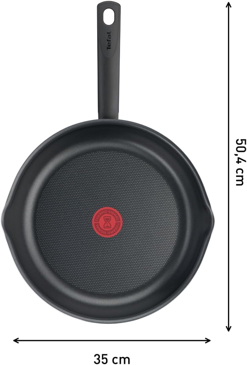 Tefal Day by Day On Bratpfanne, 32 cm, Antihaftbeschichtung, Thermo-Signal bei guter Brattemperatur,