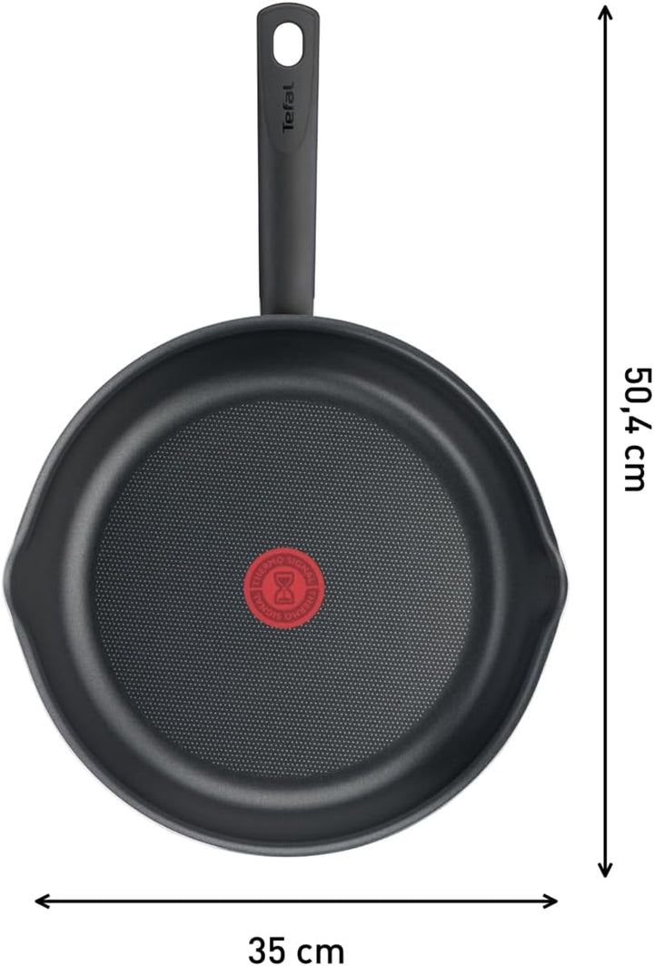 Tefal Day by Day On Bratpfanne, 32 cm, Antihaftbeschichtung, Thermo-Signal bei guter Brattemperatur,