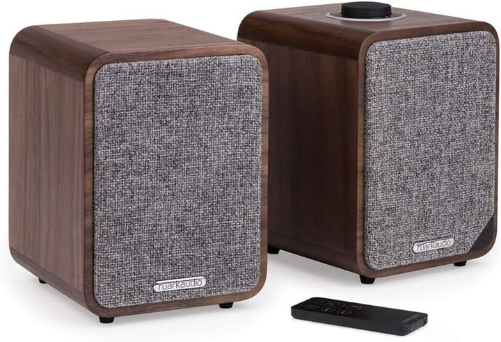 RUARK AUDIO RUARK AUDIO MR1MK2-WALNUT MR1 Mk2 Aktive Bluetooth-Lautsprecher mit edlem Walnussfurnier