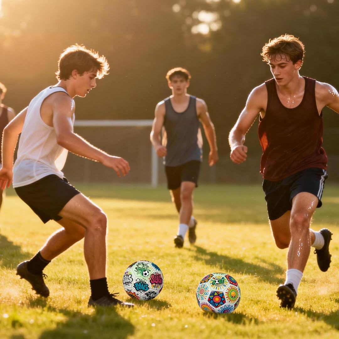 KMFYMPT Bastel Sets, Fussball Malset Bastelset, Kreativset | Kunstzubehör Bastelset, 6 Fussbälle 18c