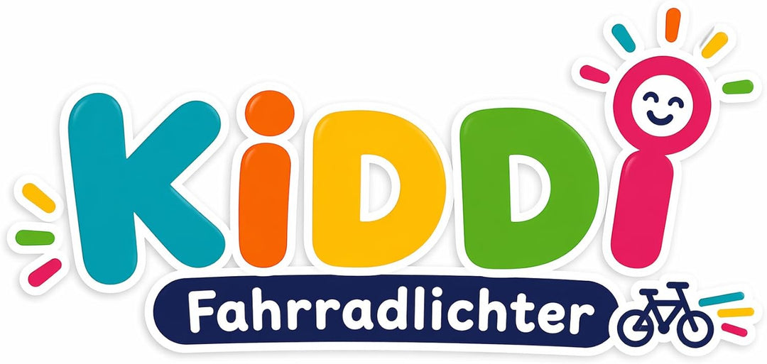 LED-MARTIN KIDDI Fahrradlicht Set, StVZO zugelassen, für Kinderfahrräder, Elektroroller & Laufräder,