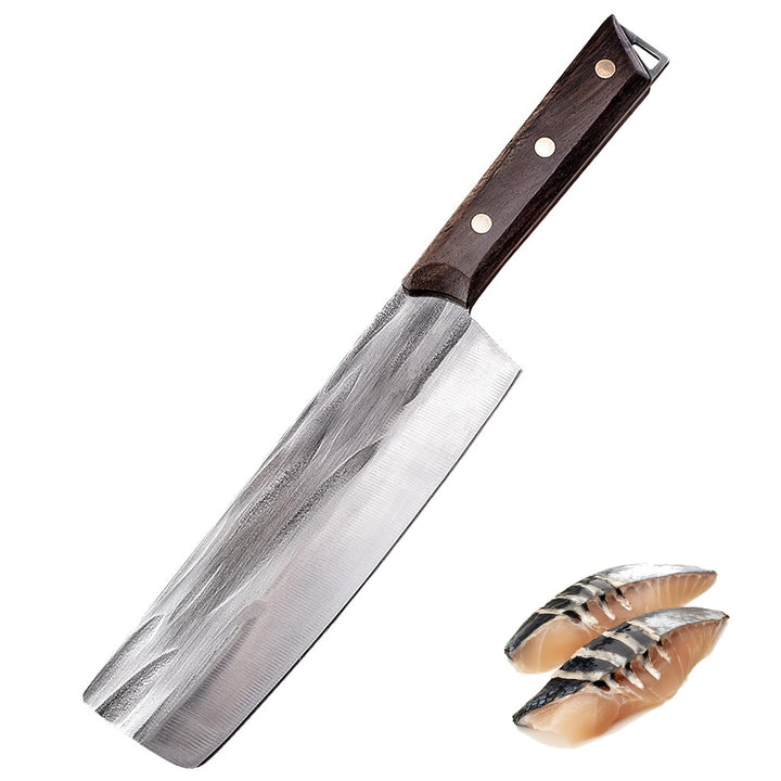 Fubinaty Japanisches Nakiri Kochmesser Handgefertigt Geschmiedete Küchenmesser Hoher Kohlenstoffstah