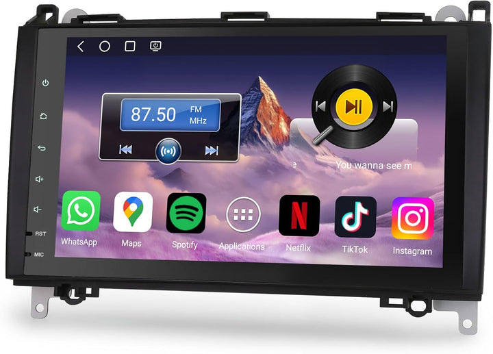 Erisin 9 Zoll Android 10.0 DAB+ Autoradio mit GPS Navi Für Mercedes Benz A/B Klasse W169 W245 Sprint