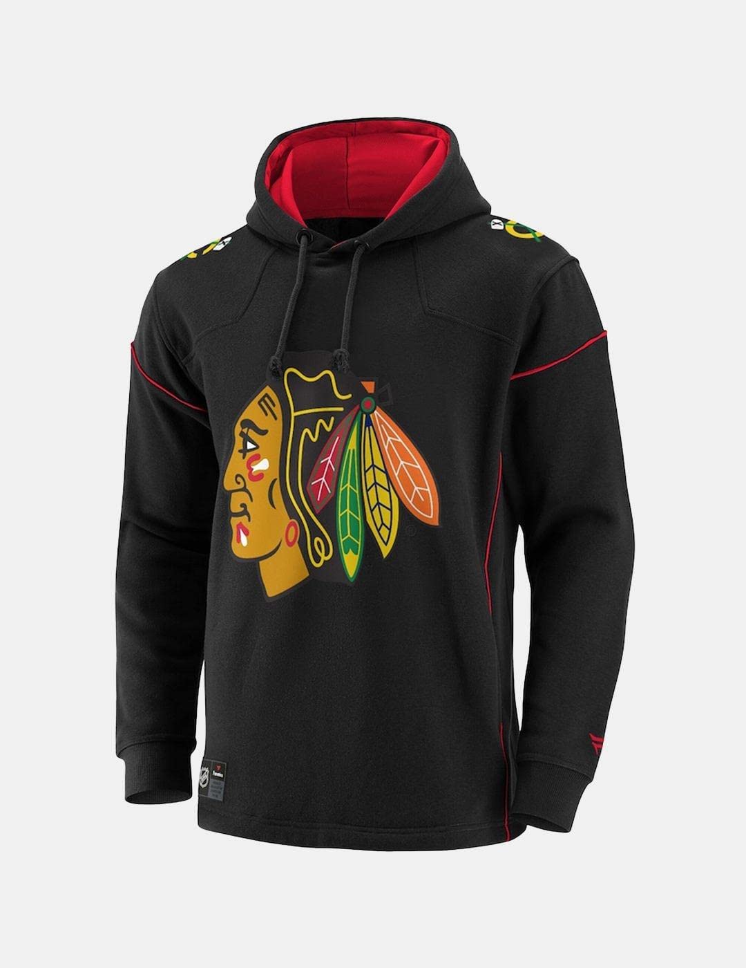 Fanatics Chicago Blackhawks Franchise Overhead NHL Hoodie Schwarz, S