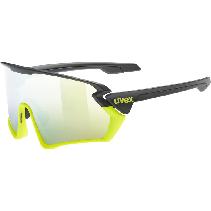 Uvex Unisex Sportstyle 231 Sportbrille (1er Pack), black yellow matt/yellow