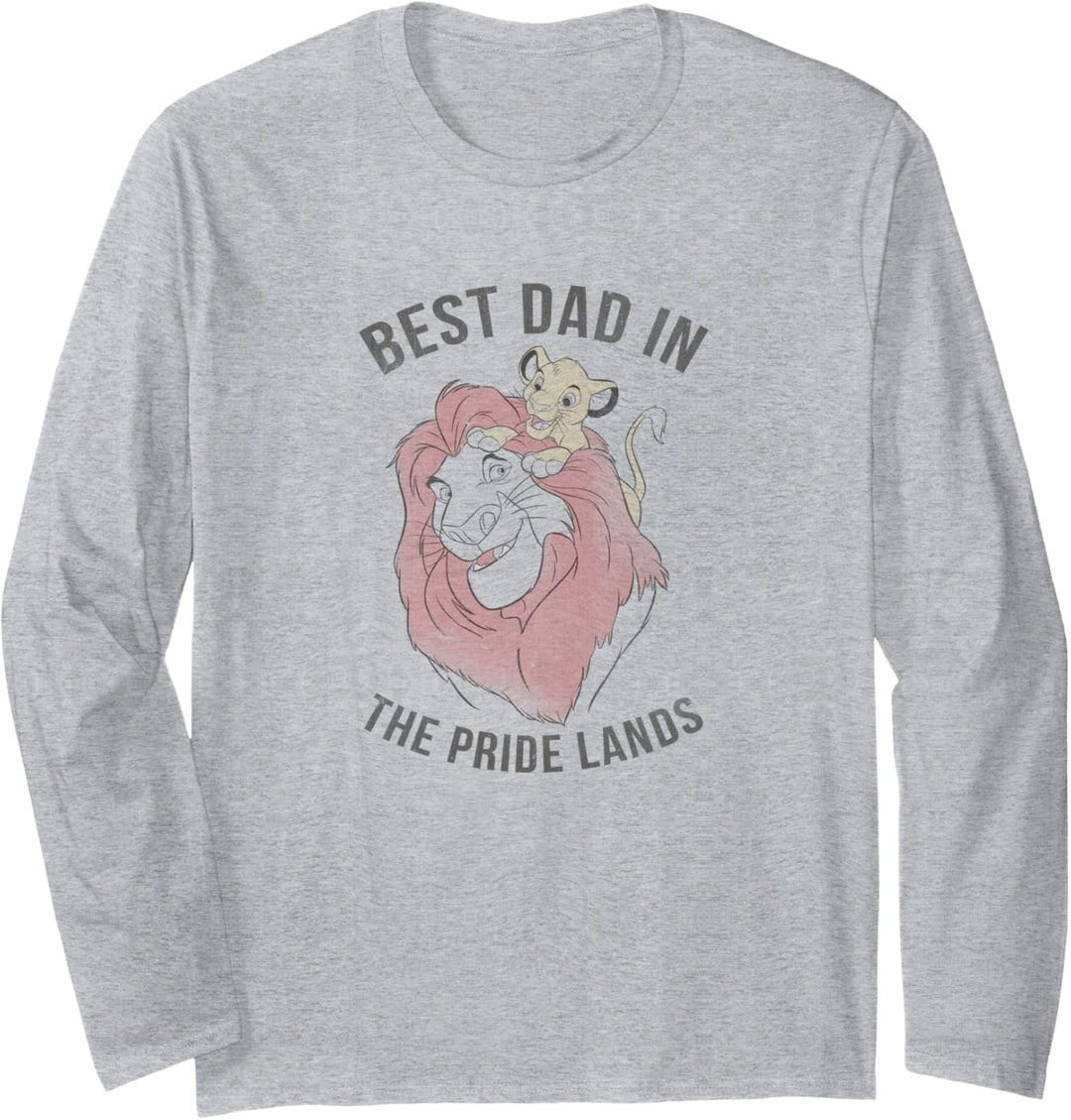 Disney Lion King Simba Mufasa Best Dad Langarmshirt