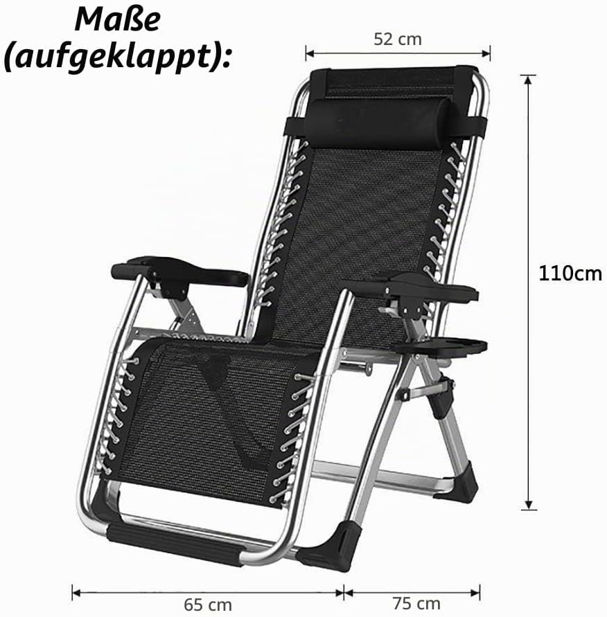 DQCHAIR Terrassenstühle Liegestühle Schwerelosigkeit Chaise Lounges Garten Schaukelstuhl Für Strand
