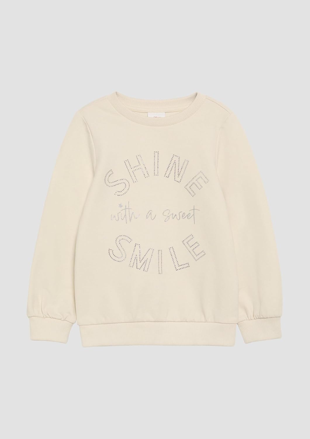 s.Oliver Wärmendes Sweatshirt mit Schmucksteinen 92-98 0805_helles Sand, 92-98 0805_helles Sand