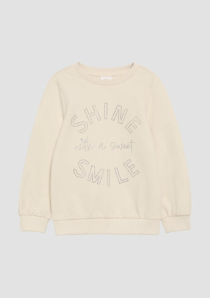 s.Oliver Wärmendes Sweatshirt mit Schmucksteinen 92-98 0805_helles Sand, 92-98 0805_helles Sand
