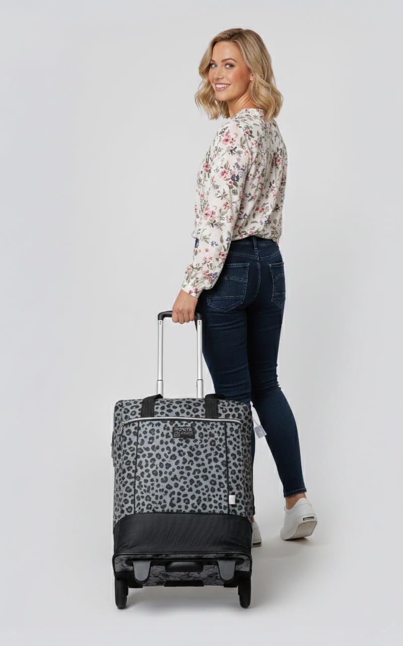 Punta Big Wheel Einkaufstrolley Shopping Trolley 10303 0127 Leopard +t | Grau Einkaufsroller Markt K