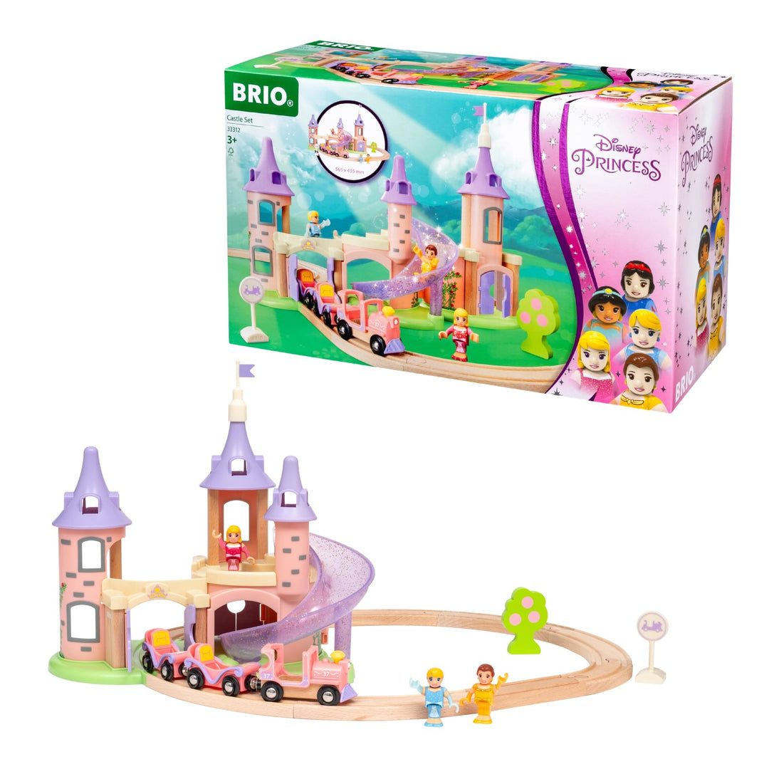 BRIO Disney Princess 33312 Traumschloss Eisenbahn-Set - Märchenhafte Ergänzung Holzeisenbahn - Empfo